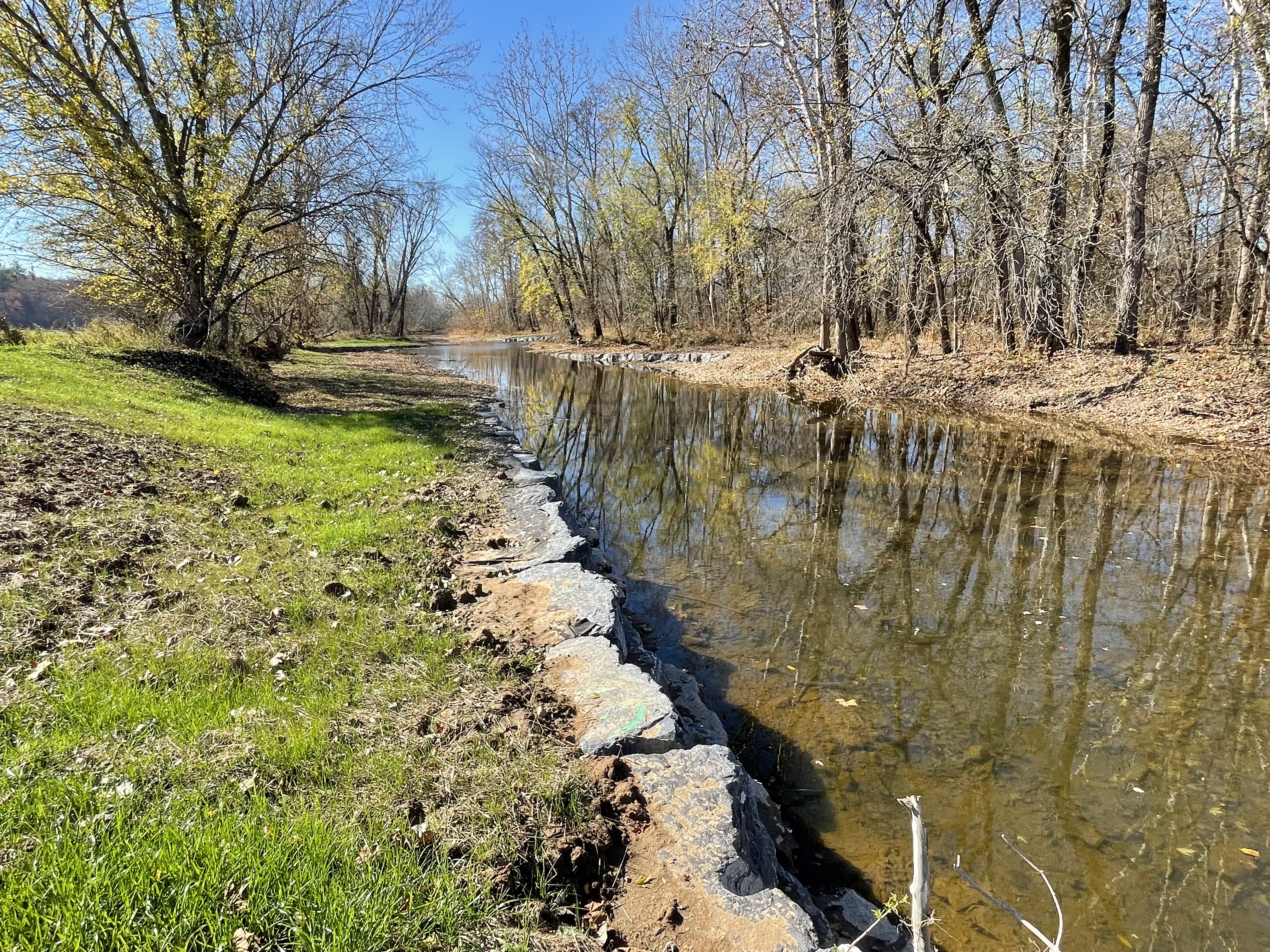 Back Creek stream restoration project in Berkley County.