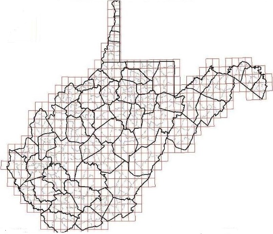 topographical map of virginia mountains