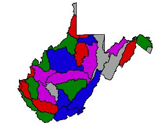 small watershed groupings map