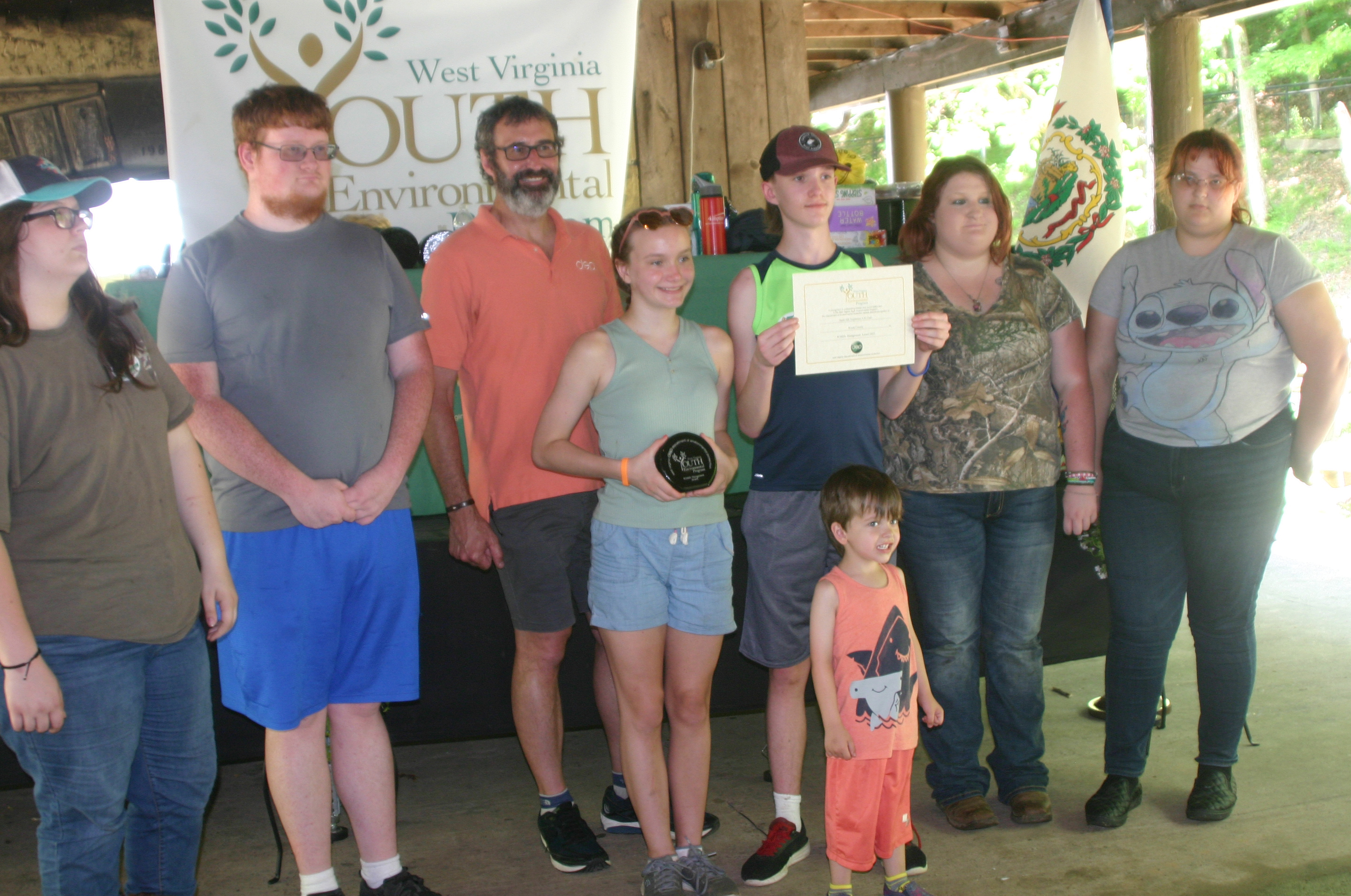 Sand Hill Explorers 4-H Club, Wood County, winners of the Wildlife Management Award