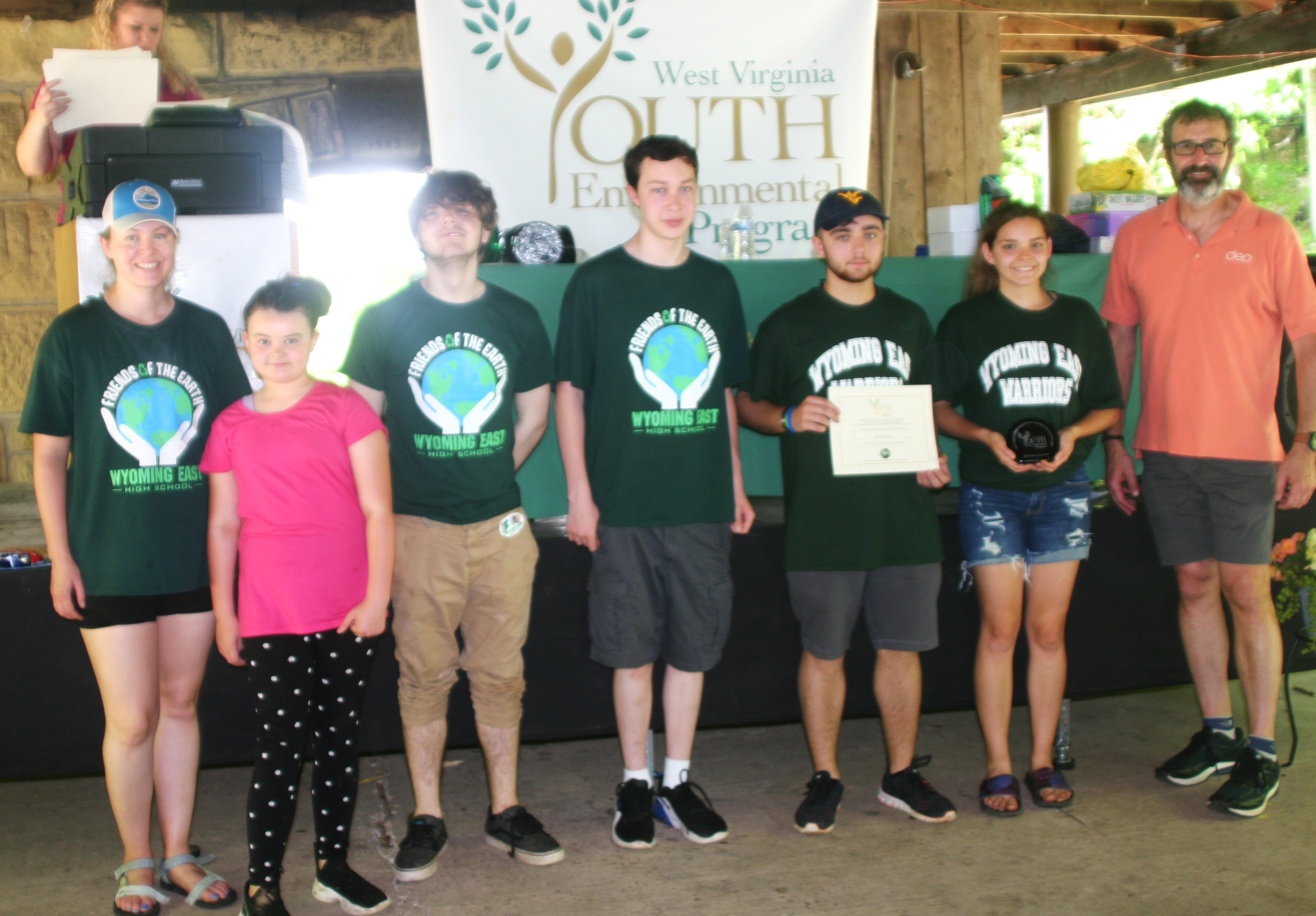 Wyoming East High School Friends of Earth Club, Wyoming County, winners of the REAP Recycling Video Award